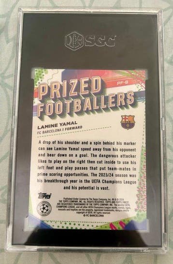 2023/24 Topps Topps Finest UCC Prized Footballers Lamine, Nieuw