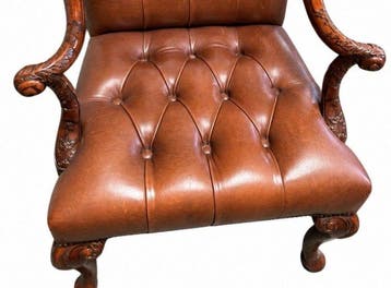 Theodore Alexander - Fauteuil - Mahonie, natuurlijke huid -