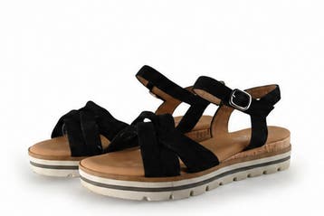 Gabor Sandalen in maat 38½ Zwart, Verzenden, Zwart, Gabor, Sandalen of Muiltjes