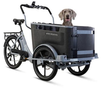Elektrische bakfiets Van Rixtel Family dog e-bike, Overige merken, 4 kinderen of meer, Verzenden, Huif
