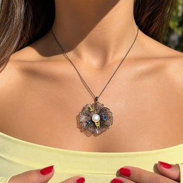 Sans prix de réserve - Collier Plaqué or, Argent - 4.88ct.