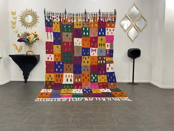 Berber, Marokkaans tapijt van gekleurde wol. - Tapijt - 250, Huis en Inrichting, Stoffering | Tapijten en Vloerkleden, Nieuw