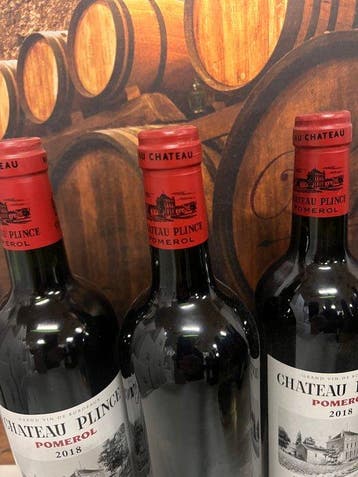 2018 Chateau Plince - Pomerol - 3 Bouteilles (0,75 L), Nieuw