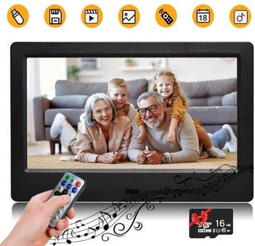 Gsedaox - Digitale Fotolijst 7 Inch - 16:9 - resolutie 80..., Verzenden, Nieuw