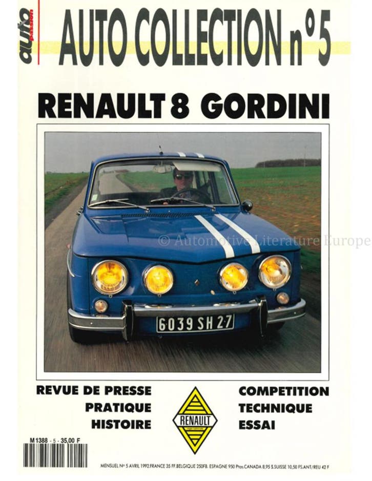 1992 AUTO COLLECTION MAGZINE 05 FRANS, Livres, Autos | Brochures & Magazines