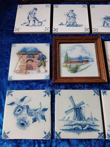 Tegel (27) - o.a. Makkum, Mosa en Schoonhoven - 1950-1960, Antiek en Kunst