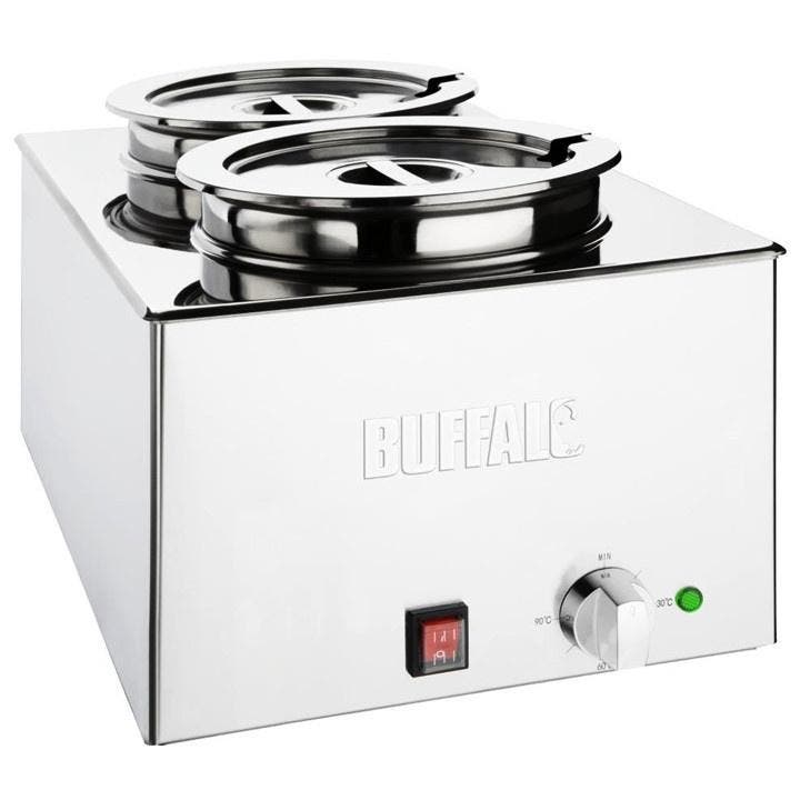 Hotpot Bain-Marie | Elektrisch | 2x 5.2L | 30°C/90°C |, Zakelijke goederen, Horeca | Keukenapparatuur, Nieuw in verpakking, Verzenden