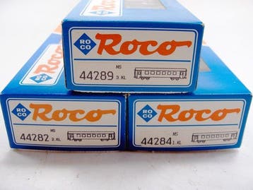 Roco H0 - 44284/44282/44289 - Wagon de passagers pour trains