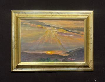 Italiaanse school (XX) - Raggi di sole al tramonto