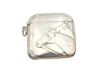Vesta doosje - Verzilverd - paard