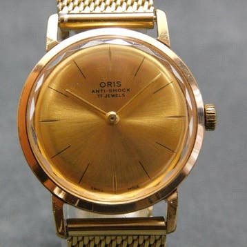 Oris - vintage gold classic - Swiss - 17 Jewels - Zonder