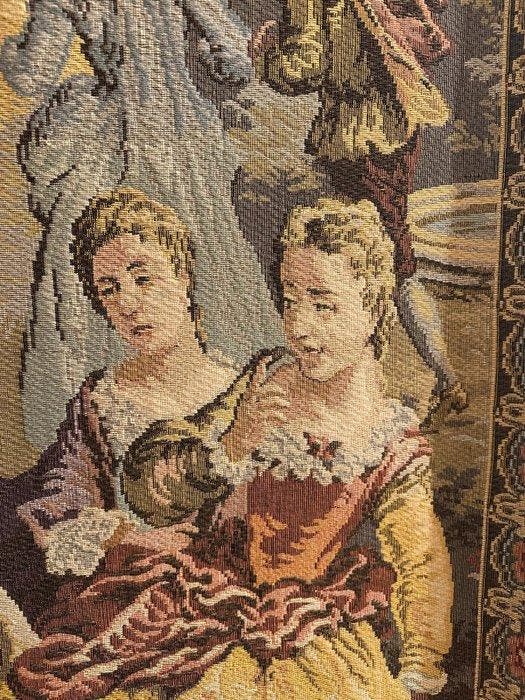 Wandtapijt - 193 cm - 120 cm - Franse Jacquard-tapijt, Antiquités & Art, Curiosités & Brocante