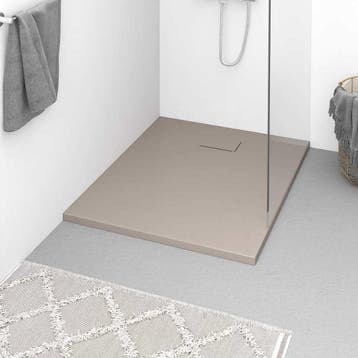 vidaXL Douchebak 100x80 cm SMC bruin, Verzenden