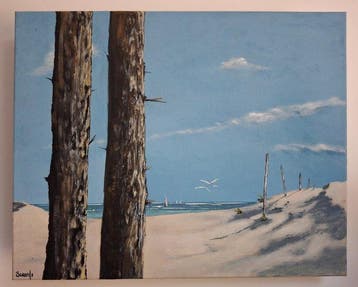 Cyril Beaufils (XX) - Les pins, les dunes, la plage