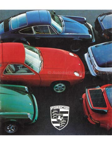 1978 PORSCHE PROGRAMMA BROCHURE FRANS