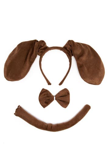 KIMU® Hond Konijn Haarband Oren Strik Staart Diadeem Set Bru, Ophalen of Verzenden, Nieuw