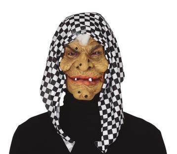 Halloween Masker Heks Capuchon, Verzenden, Nieuw