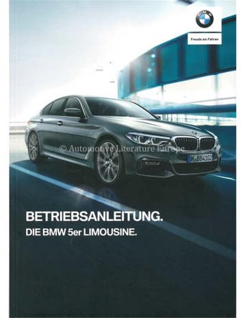 2018 BMW 5 SERIE SEDAN INSTRUCTIEBOEKJE DUITS