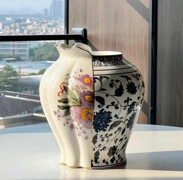 Flesvaas - Keramiek - Italiaanse Seletti-vaas