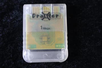 Memory Card 1 Mega Draxter Transparant Playstation 1 PS1, Verzenden, Nieuw