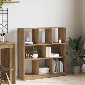 vidaXL Boekenkast 97,5x29,5x100 cm bewerkt hout artisanaal, Verzenden