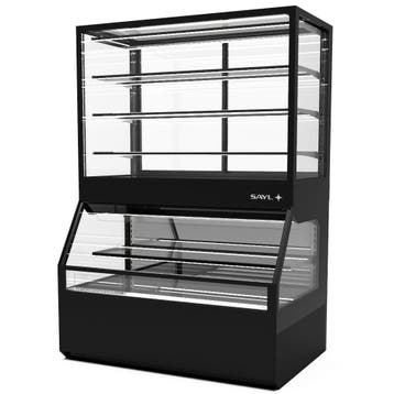 Neutraal Wandmeubel | INTEGRA COMBI | Zwart | 2 + 4 Niveaus, Verzenden, Nieuw in verpakking