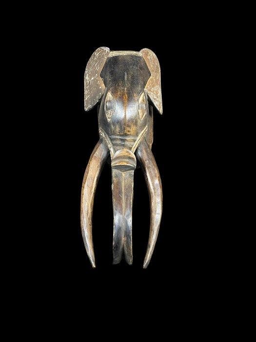 Masker Olifant - 61 cm - Baule - Ivoorkust (Zonder, Antiquités & Art, Art | Art non-occidental