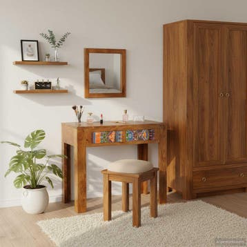 vidaXL Kaptafel Bruin 90 x 45 x 75 cm Massief Acacia Hout, Verzenden