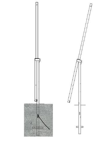 Kantelbare Cameramast – 4 Meter Hoog | Thermisch Verzinkt St, Verzenden