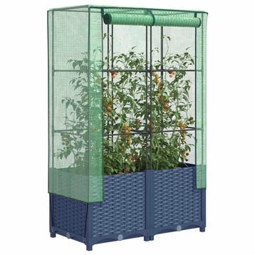 vidaXL Plantenbak verhoogd met kashoes 80x40x138 cm, Verzenden
