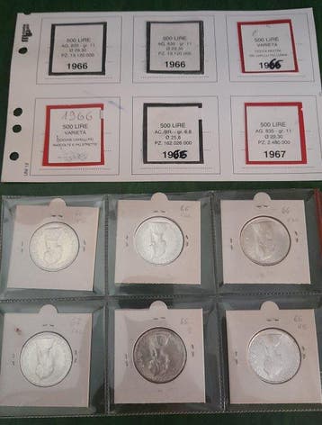 . Italië - Italiaanse Republiek 1966 - 1967 (Zonder, Postzegels en Munten