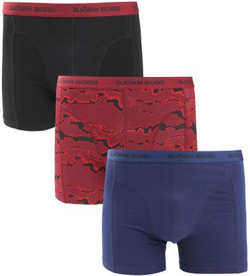 Bjorn Borg Boxers 3Pack Stretch Blauw Rood maat S Heren, Kleding | Heren, Ondergoed, Verzenden, Zwart, Bjorn Borg, Boxer