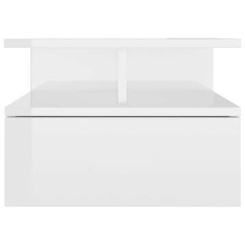 vidaXL Nachtkastjes 2 st 40x31x27cm bewerkt hout hoogglans, Huis en Inrichting, Verzenden, Nieuw
