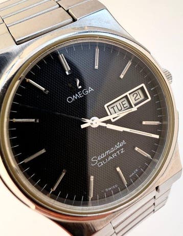Omega - Seamaster Quartz Day-Date — Calibre 1345 - Sans prix
