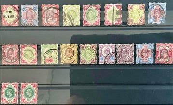 Groot-Brittannië 1864/1926 - Groot-Brittannië - Drie kaarten, Gestempeld