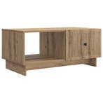 vidaXL Salontafel Artisanaal eiken 90 x 50 x 40 cm Bewerkt, Huis en Inrichting, Verzenden, Nieuw