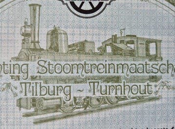 Pays-Bas. 25 Gulden 1974 - Founding Steamtrain company (Sans