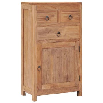 vidaXL Dressoir 50x30x90 cm massief teakhout, Verzenden