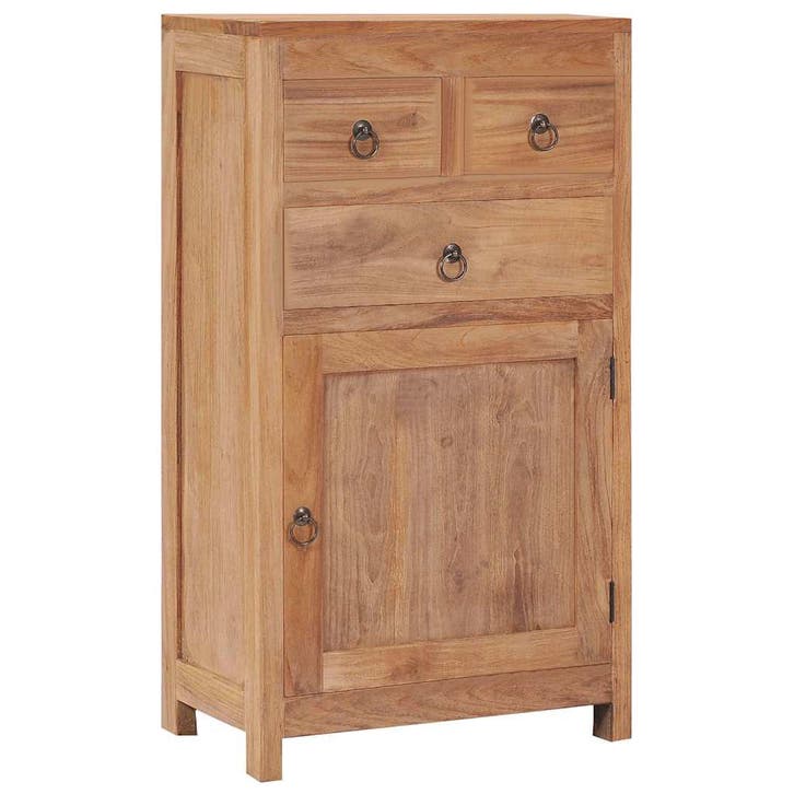 vidaXL Dressoir 50x30x90 cm massief teakhout, Huis en Inrichting, Kasten | Dressoirs, Nieuw, Verzenden