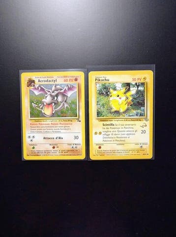 Pokémon - 2 Card - Aerodactyl Holo Prerelease - Pikachu W (, Nieuw