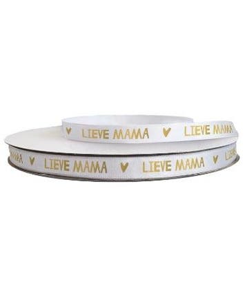 3m Satijnlint LIEVE MAMA (Sierlint en Decoratie), Verzenden