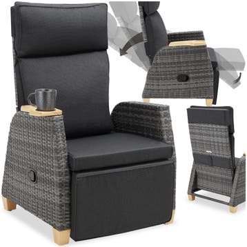 wickerfauteuil Pescara met aluminium frame, Tuin en Terras, Verzenden, Nieuw