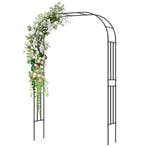 2dekans | Coast Tuinboog met Metalen Klimrek Zwart 153 x 40, Tuin en Terras, Ophalen of Verzenden, Nieuw