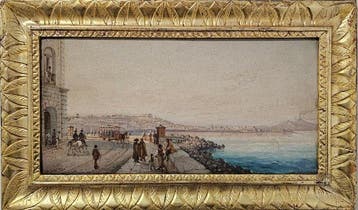 Girolamo Gianni (1837-1895) - Veduta di Napoli