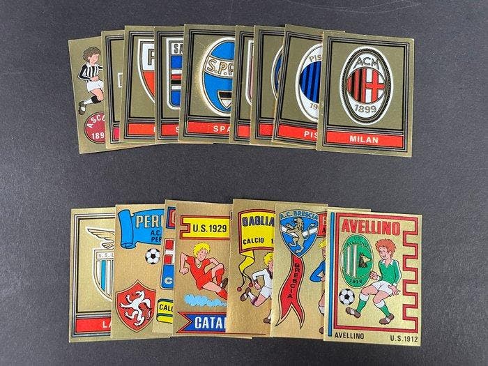 1980/81 Panini Calciatori Scudetti - 16 Card - Excellent, Collections, Autocollants