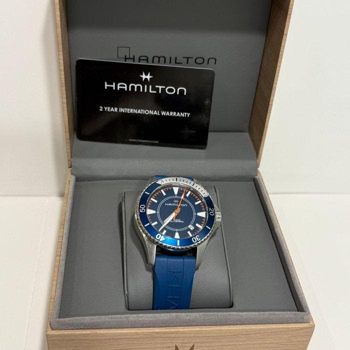 Hamilton - Khaki Navy - H82385340 - Heren - 2020+, Handtassen en Accessoires, Horloges | Heren