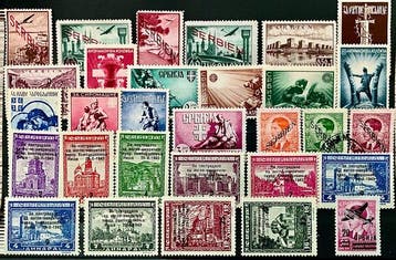 Duitse bezetting tijdens de Tweede Wereldoorlog 1943/1945 -, Gestempeld