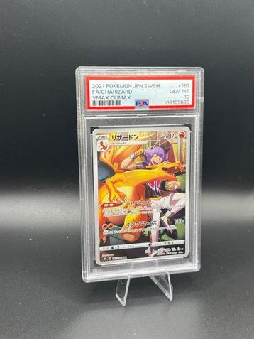 Pokémon - 1 Graded card - Charizard 187 Vmax Climax Full art, Nieuw