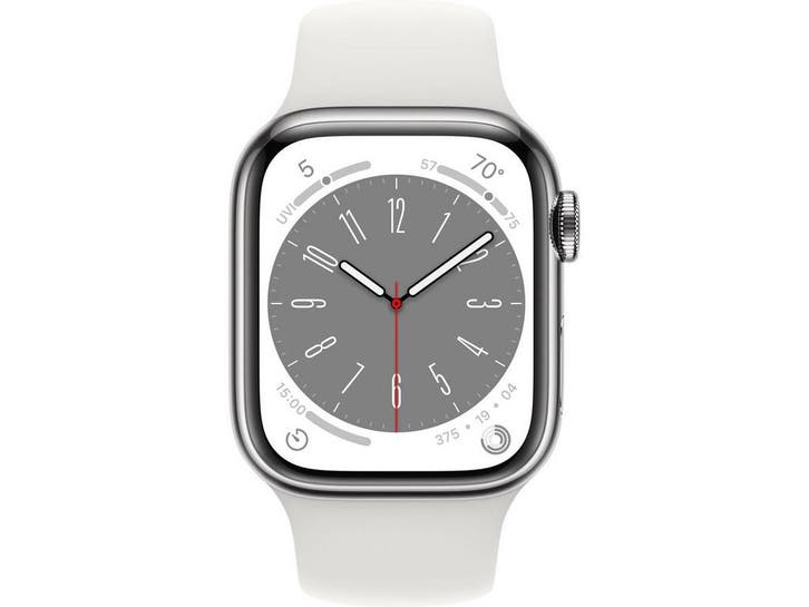 Apple Watch Series 8 - 4G - 45mm - ECG - Zilver, Bijoux, Sacs & Beauté, Montres connectées, Envoi