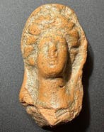 Oud-Grieks, Hellenistisch Terracotta Indrukwekkend hoofd van